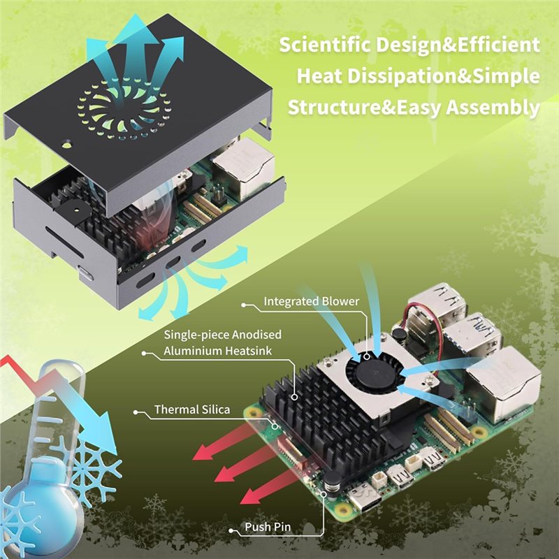 AS95-สำหรับชุดเริ่มต้น Iraspte - Raspberry Pi 5 8Gb Board บทวิจารณ์และราคา